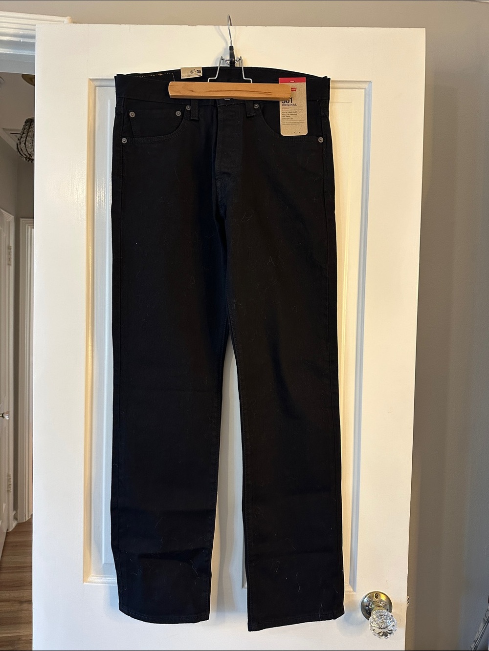NWT Men’s Levi's 501 Jeans in Black, Size 31x32, Never Worn!